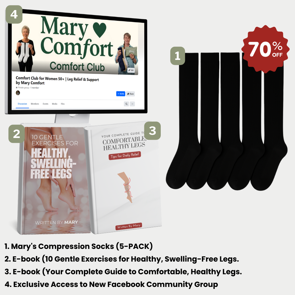 Mary's SlipEase™ Compression Socks (5-pack)