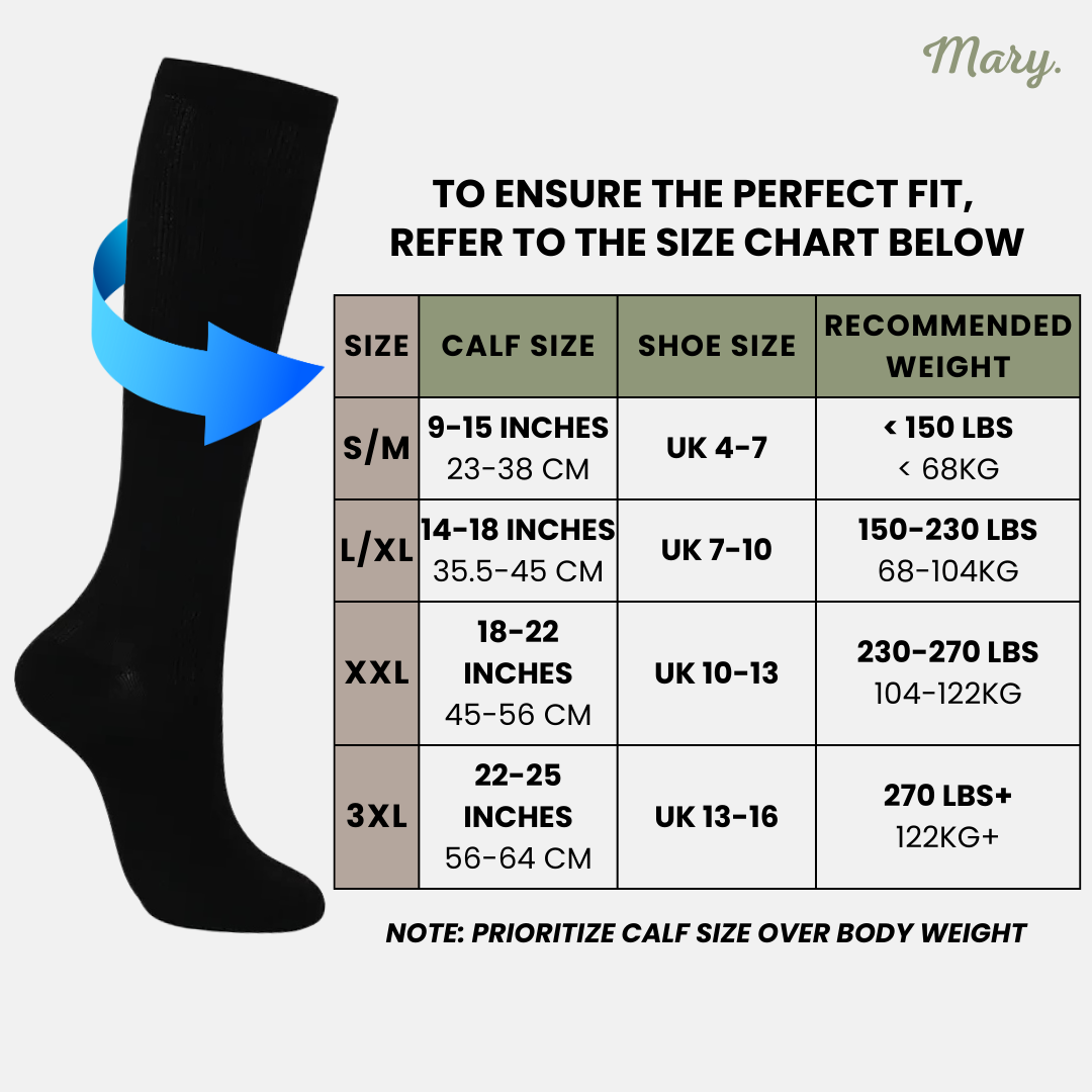 Mary's SlipEase™ Compression Socks (5-pack)